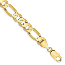 Load image into Gallery viewer, 10k 8.75mm Concave Open Figaro Chain
