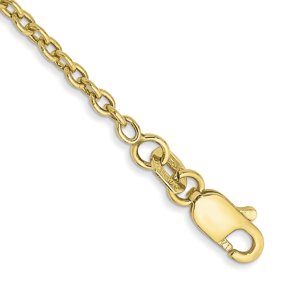 10k 2mm Cable Chain Anklet