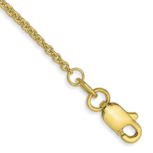 Load image into Gallery viewer, 10k 1.4mm Cable Chain Anklet
