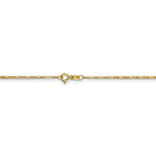 Load image into Gallery viewer, 10k 1.25mm Flat Figaro Pendant Chain
