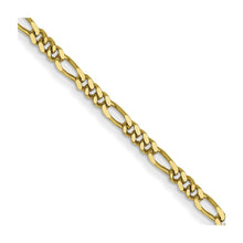 Load image into Gallery viewer, 10k 1.25mm Flat Figaro Pendant Chain
