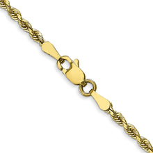 Load image into Gallery viewer, 10k 2.25mm D/C Quadruple Rope Chain
