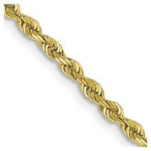 Load image into Gallery viewer, 10k 2.25mm D/C Quadruple Rope Chain
