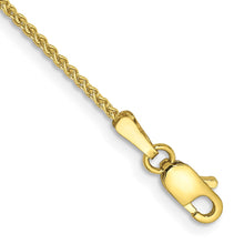 Load image into Gallery viewer, 10k 1.25mm Spiga Chain Anklet
