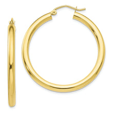 Load image into Gallery viewer, 10K Polished 3mm Tube Hoop Earrings
