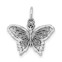 Load image into Gallery viewer, 10k White Gold Butterfly Charm
