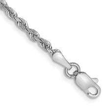 Load image into Gallery viewer, 10k White Gold 2.25mm D/C Quadruple Rope Chain
