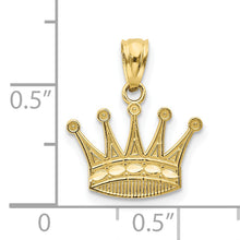 Load image into Gallery viewer, 10k Crown Pendant
