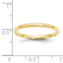 Load image into Gallery viewer, 10KY 2mm LTW Comfort Fit Band Size 8
