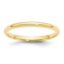 Load image into Gallery viewer, 10KY 2mm LTW Comfort Fit Band Size 8
