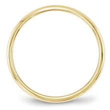 Load image into Gallery viewer, 10KY 2mm Half Round Band Size 8
