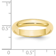 Load image into Gallery viewer, 10KY 4mm Half Round Band Size 7.5
