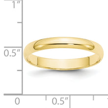 Load image into Gallery viewer, 10KY 3mm LTW Half Round Band Size 7
