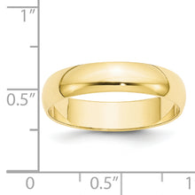 Load image into Gallery viewer, 10KY 5mm LTW Half Round Band Size 8
