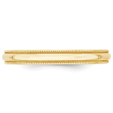 Load image into Gallery viewer, 10KY 3mm LTW Milgrain Half Round Band Size 8.5
