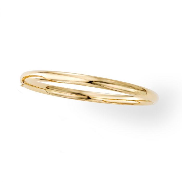 14K Gold Polished 5mm Bangle