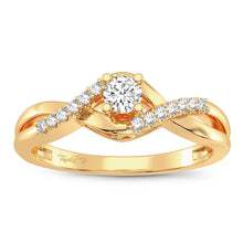 Load image into Gallery viewer, 14K 0.16CT Diamond Ring
