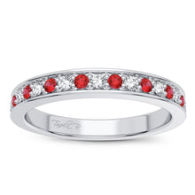 Load image into Gallery viewer, 14k 0.12ct Gemstones with Diamonds Band
