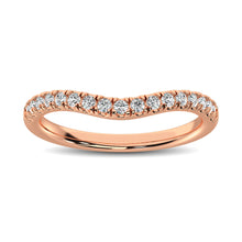 Load image into Gallery viewer, 14K Rose Gold 1/3 Ct.Tw. Diamond Curve Band
