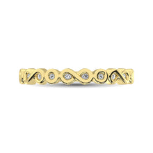 Load image into Gallery viewer, 14K Yellow Gold 1/10 Ctw Diamond Band
