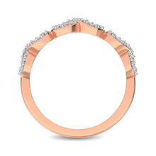 Load image into Gallery viewer, 14K Rose Gold 1/4 Ct.Tw. Diamond Open Frame Stackable Band
