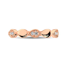 Load image into Gallery viewer, 14K Rose Gold 1/20 Ct.Tw. Diamond Pear Shape Stackable Band
