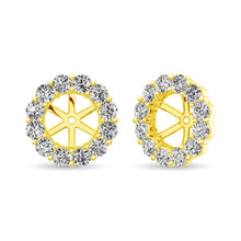Load image into Gallery viewer, 14K Yellow Gold Diamond 1/3 Ct.Tw. Earrings Jacket
