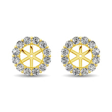 Load image into Gallery viewer, 14K Yellow Gold Diamond 2/5 Ct.Tw. Earrings Jacket
