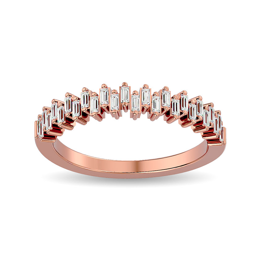 Diamond Ladies Band 1/4 ct tw in 14K Rose Gold