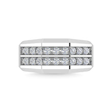 Load image into Gallery viewer, Diamond 1 Ct.Tw.Mens Wedding Band in 10K White Gold
