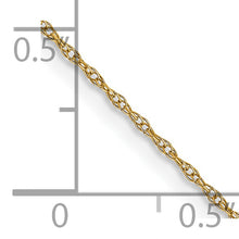 Load image into Gallery viewer, 14k .6 mm Carded Cable Rope Chain
