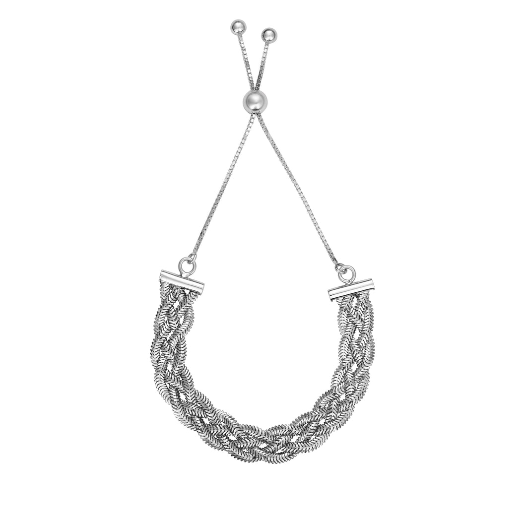 Sterling Silver Braided Friendship Bracelet