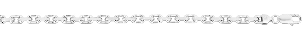 Silver 6mm Diamond Cut Anchor Chain