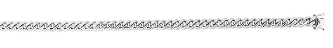 Silver 6.3mm Pyramid Miami Cuban Chain