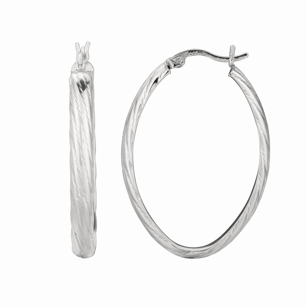 Silver Long Line Earring