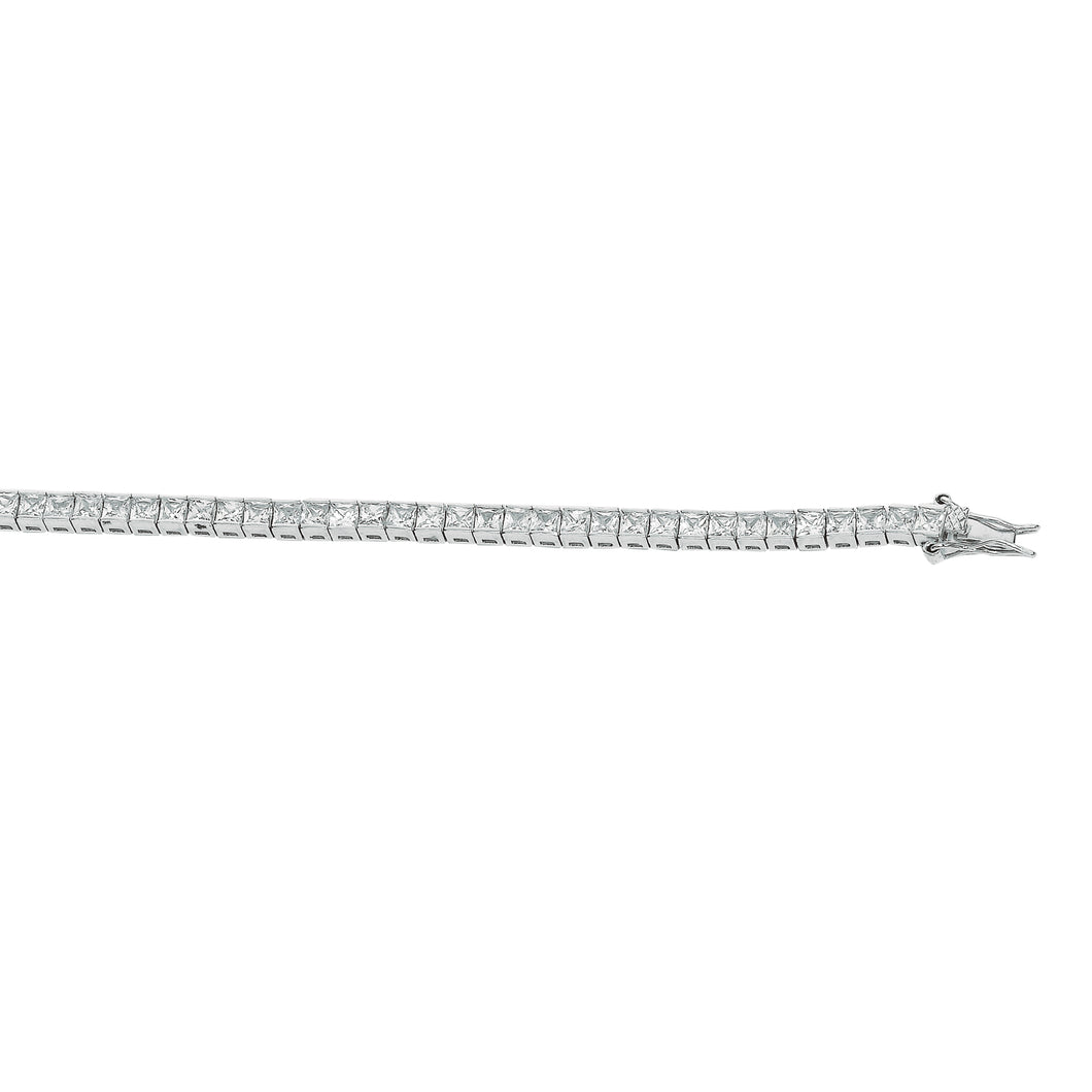 Silver Prong Set CZ Tennis Bracelet