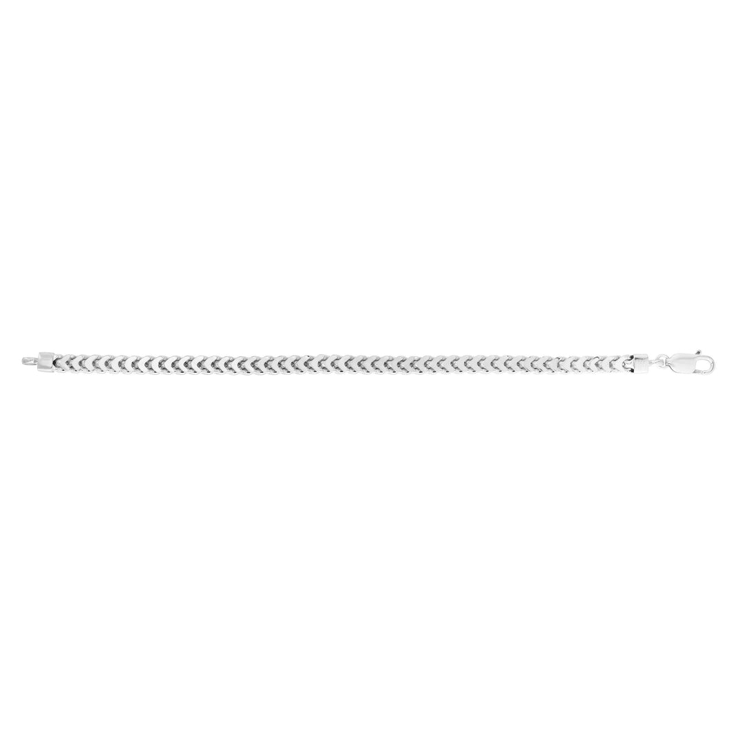 Silver 5.2mm Square Franco Chain