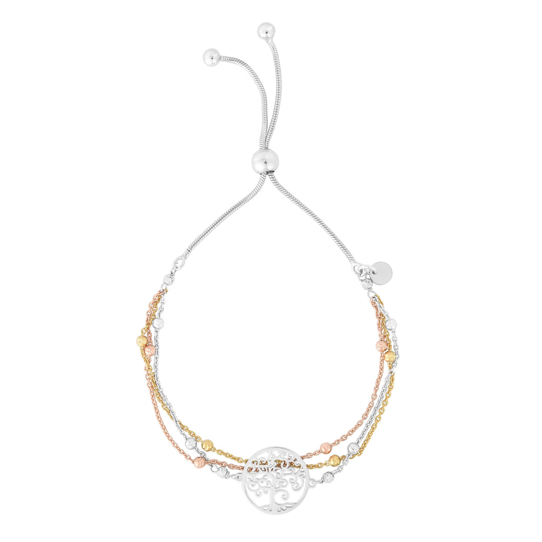 Sterling Silver Tree of Life Friendship Bracelet