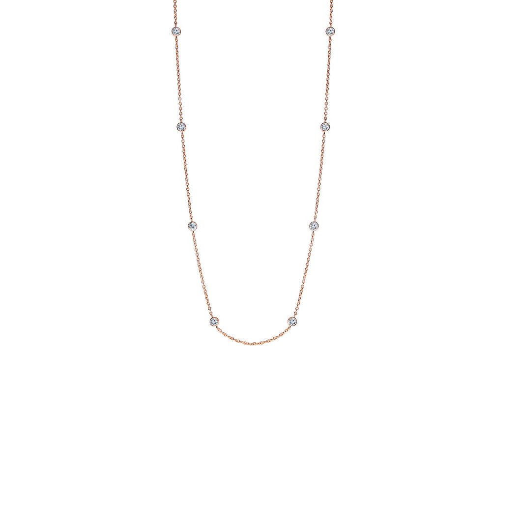 Silver CZ by the Yard Necklace
