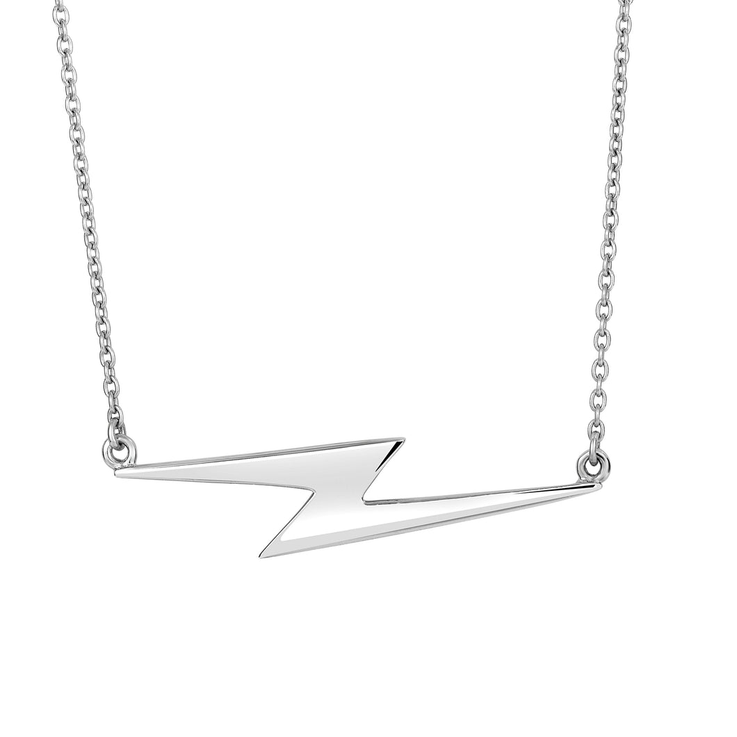 Silver Lightning Bolt Necklace