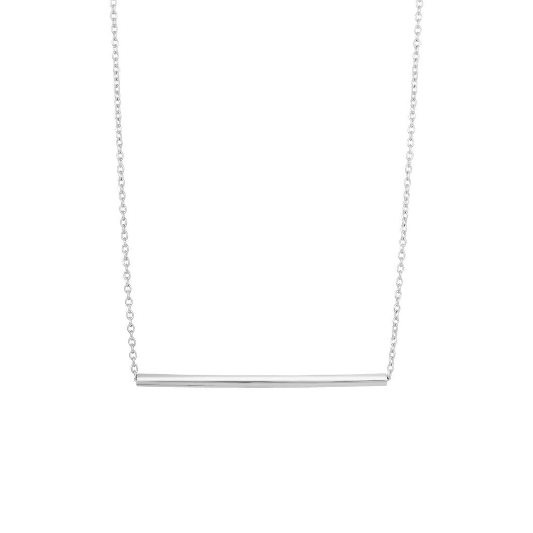 Silver Round Bar Necklace