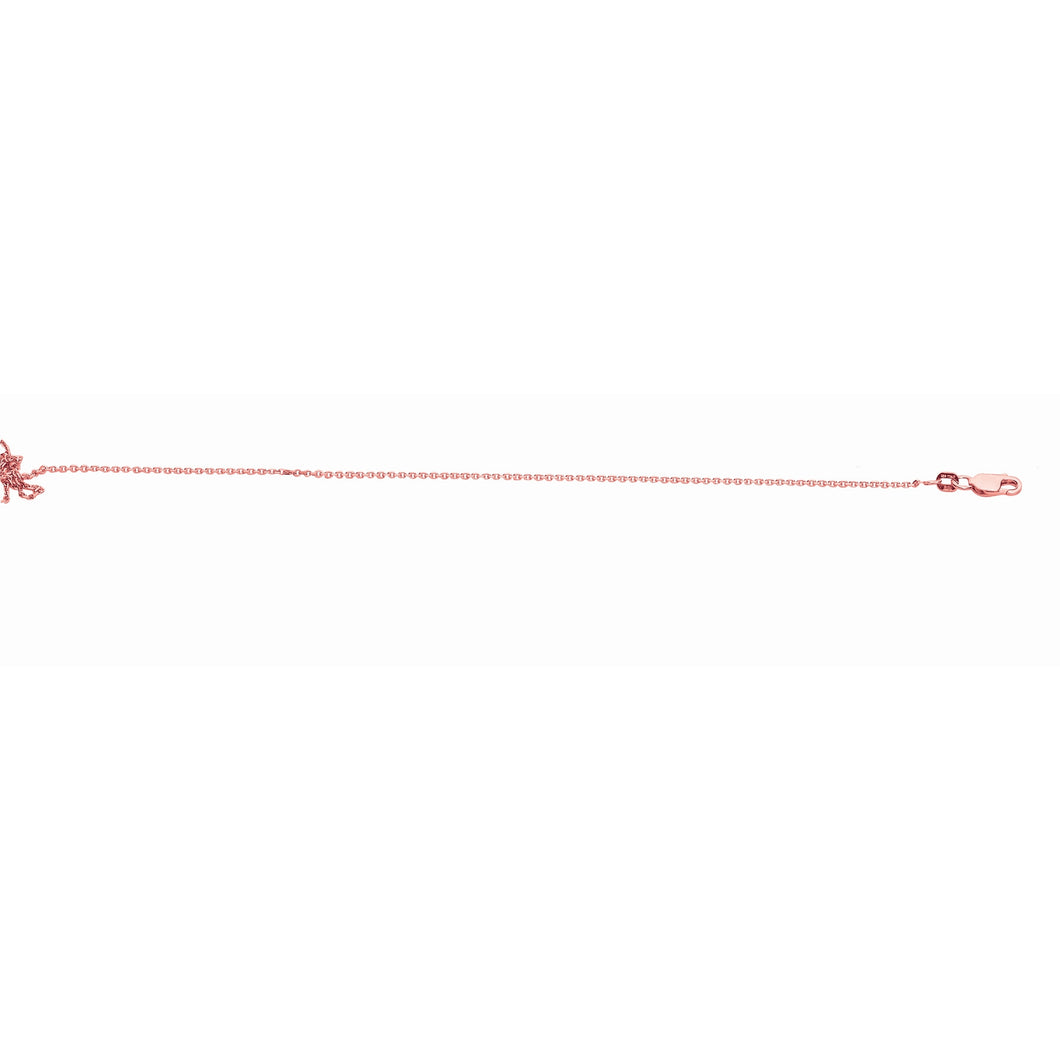Silver 1.4mm Diamond Cut Cable Chain