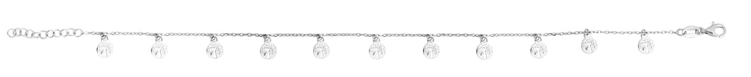 Silver Tree of Life Anklet