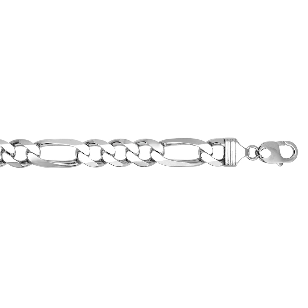 Silver 11.6mm Figaro Chain