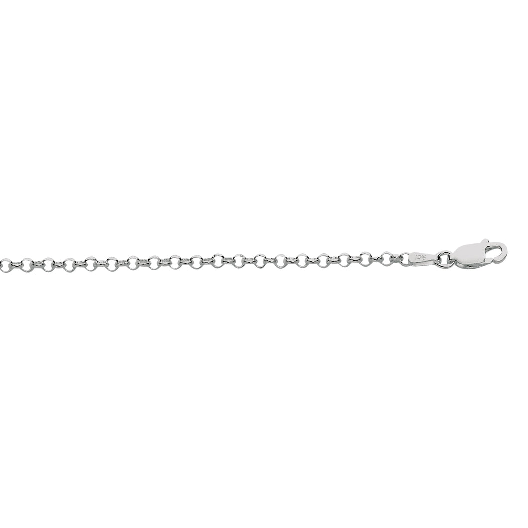 Silver 2.4mm Rolo Chain