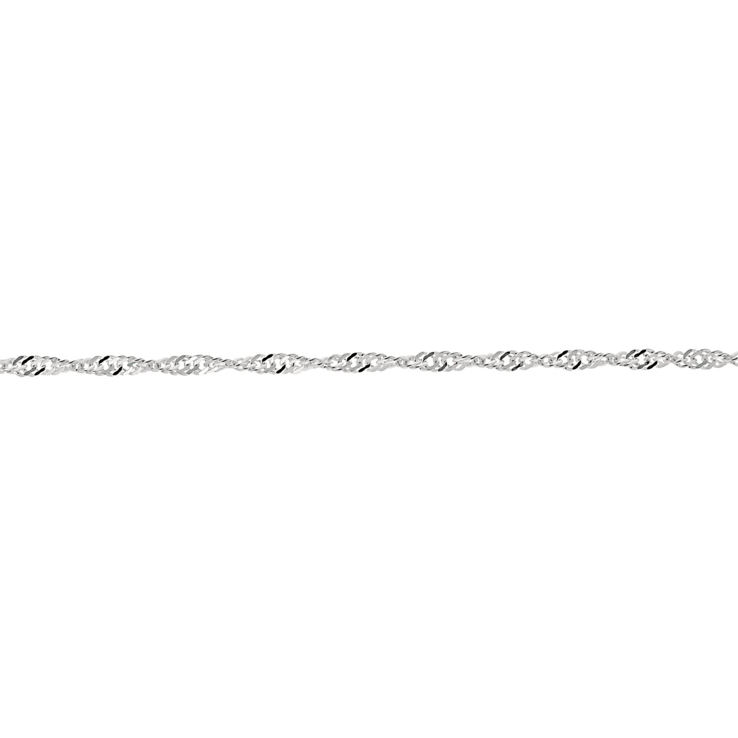 Silver 2.1mm Singapore Chain