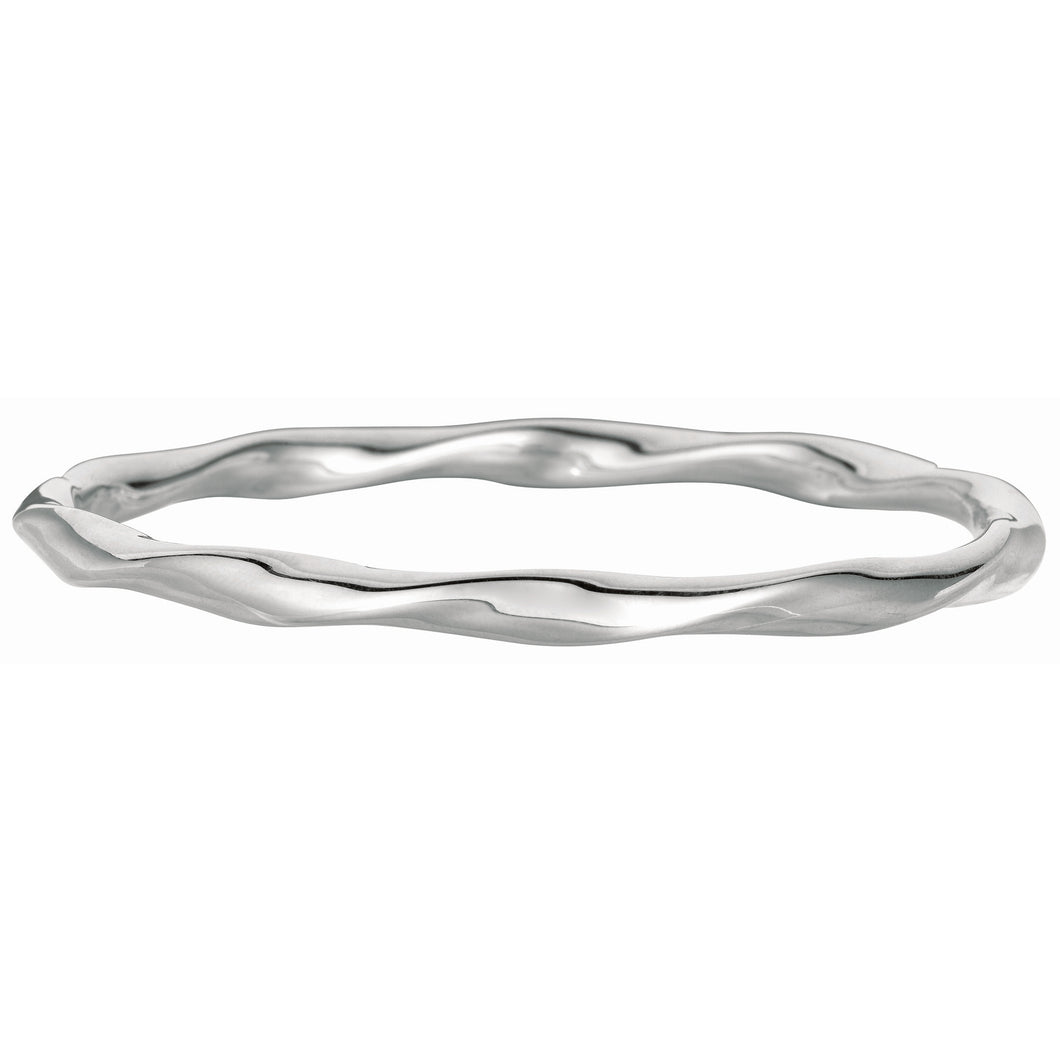 Silver Twisted Bangle