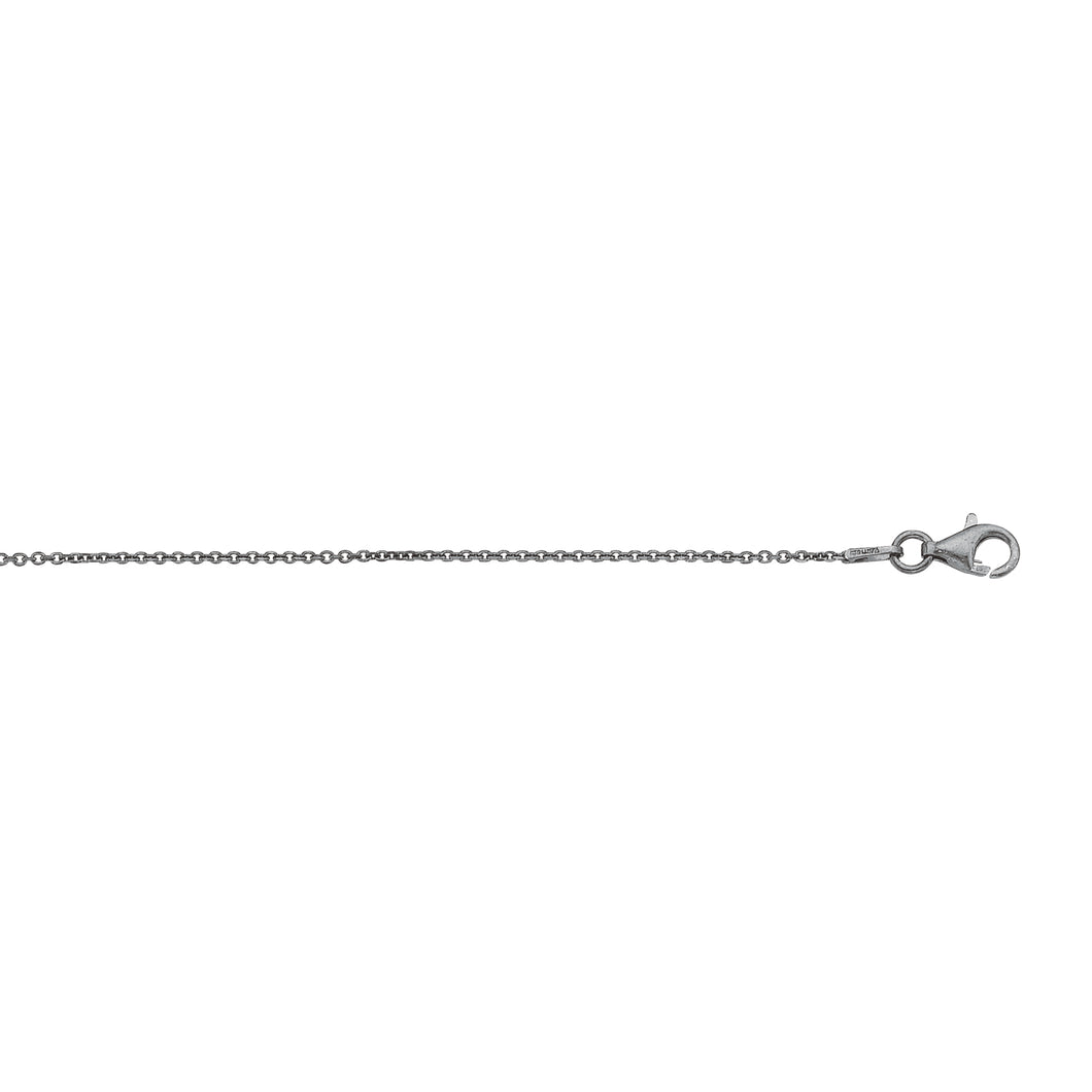 Silver 1.4mm Diamond Cut Cable Chain