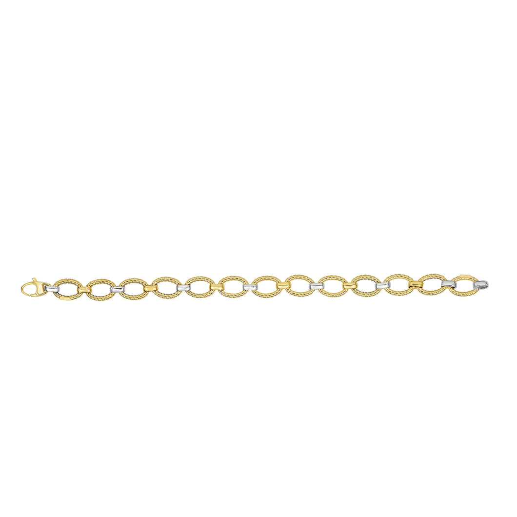14K Gold Italian Cable Bracelet