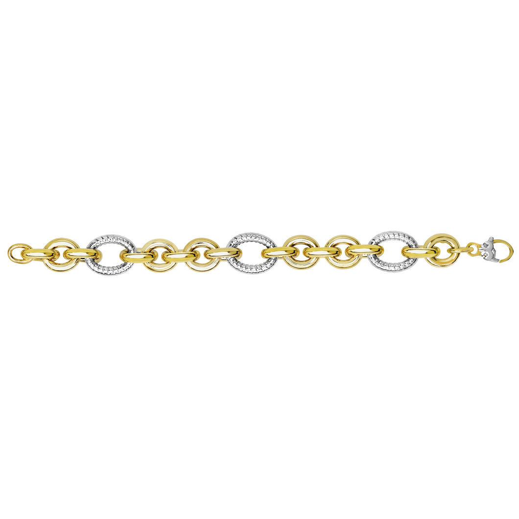 14K Gold Italian Cable Bracelet